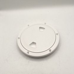 7-5/8" ABS Inspection Access Hatch Cover, 6-1/4" Hole, White Color,