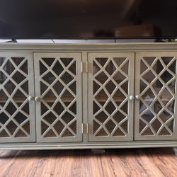 Accent Cabinet with Mirrored Glass
