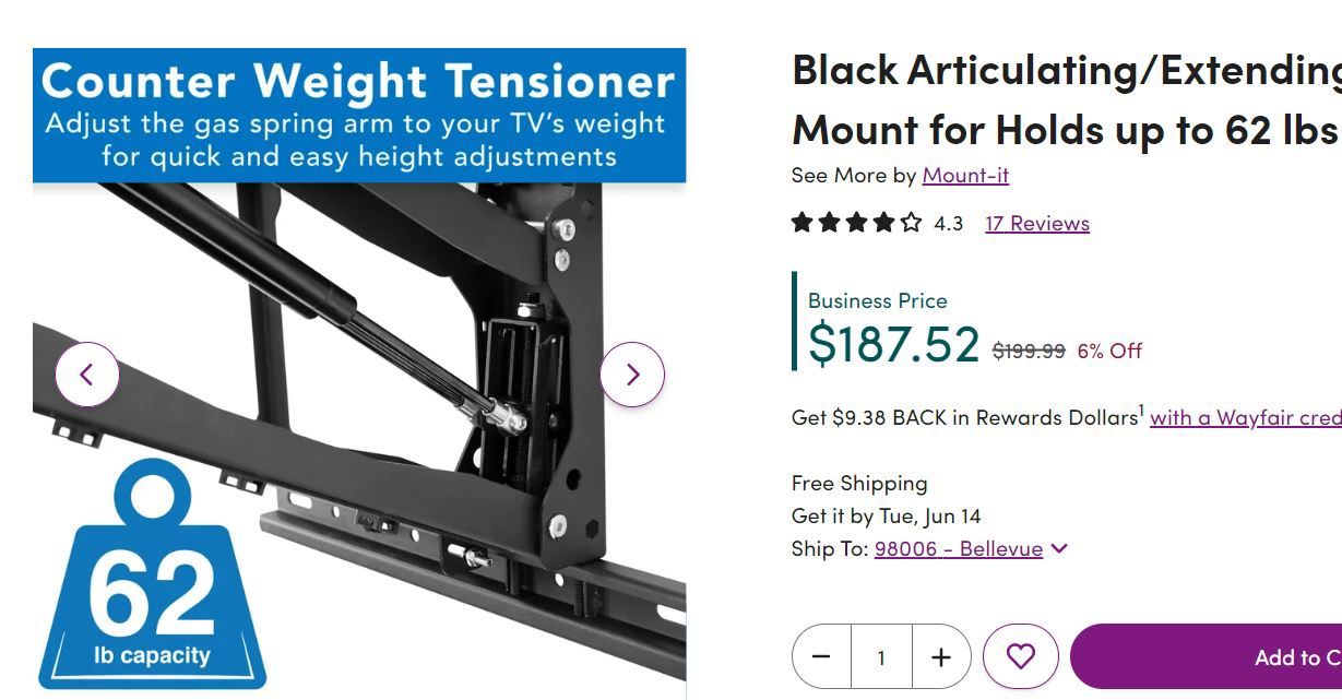 TV Wall Mount - NEW In Box
