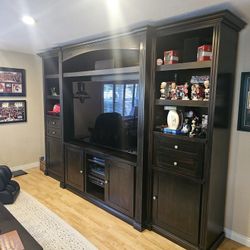 Custom All Wood Entertainment Cabinet