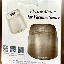UNUSED- Electric Mason Jar Vacuum Sealer by MIKSIA