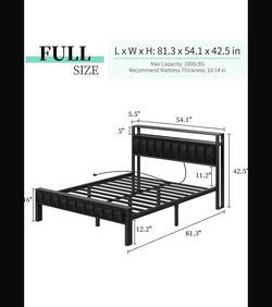 Furniture Full Beb ,cama Size Full De Metal $85