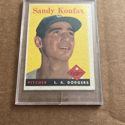 Sandy Koufax 1958 Topps Card