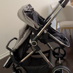 Double Stroller for Twins Infant & Toddler, Foldable Tandem with 5-Point Safety Harness, Convertible Twin to Single Stroller, Compact Lightweight Desi