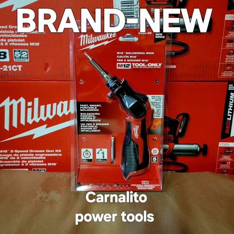 Milwaukee
M12 12-Volt Lithium-Ion Cordless Soldering Iron (Tool-Only)