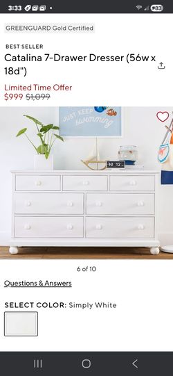Pottery Barn Kids Catalina Dresser