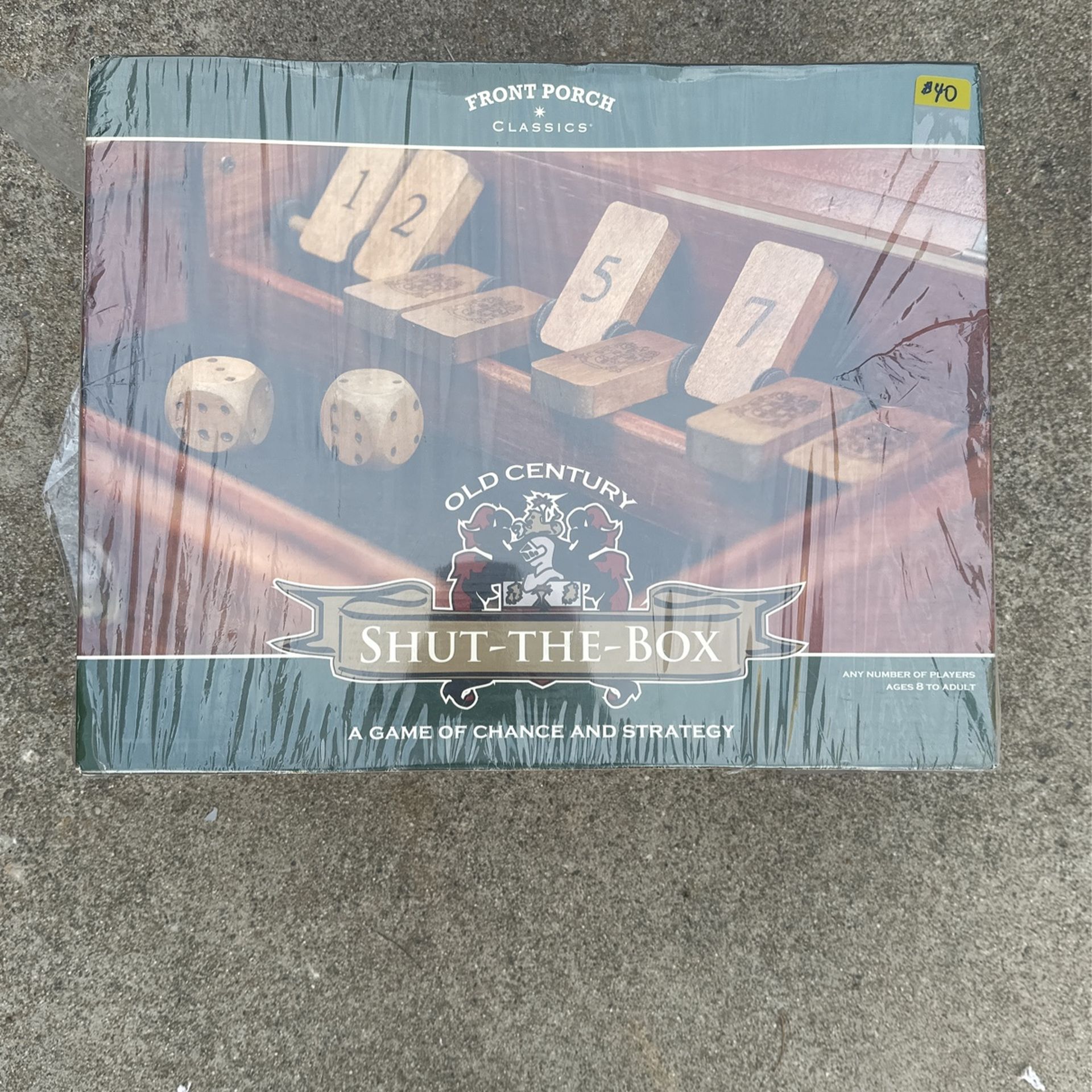 Shut-the-box board game