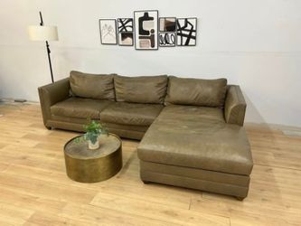 Expressions Furniture 2-Piece Leather Sectional Couch