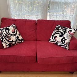 Red sofa set- Juego de sillones rojos