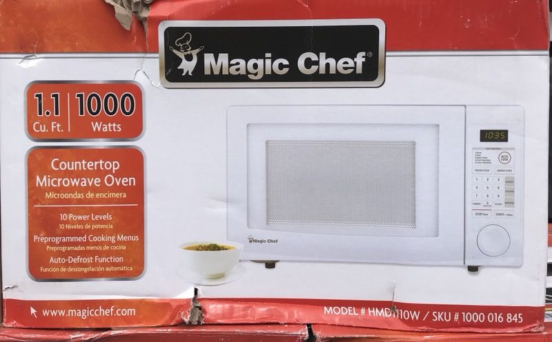 Magic chef 1000w microwave
