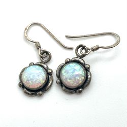 Sterling Opal Earrings 