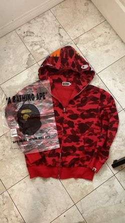 Bathing Ape Full Zip Red
