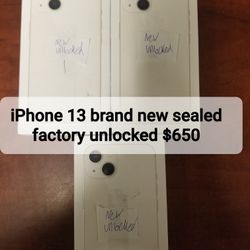 iPhone 13 Brand new Sealed Factory Unlocked 
