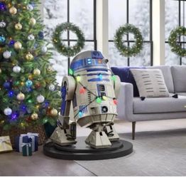 STAR WARS R2D2 ANIMATRONIC HOME DEPOT 3.5 FT IN HAND R2-D2 🎄🔥