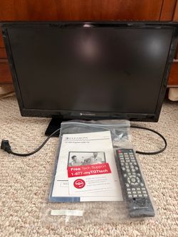 Element from Best Buy 19” HD LED color TV cable ready with remote and manual