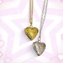 two heart lockets perfect for valentine’s day
