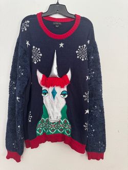 Blizzard Bay Unicorn Ugly Christmas Sweater XXL