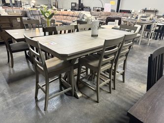 7pc Counter Height Dining Set w/ Leaf