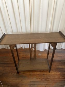Wood Console Table