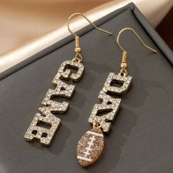 Brand New Game Day Football Earrings 