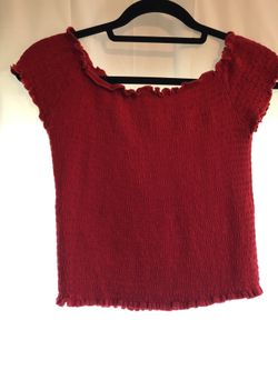Red stretchy shirt