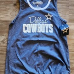 New Girls Kids Fallas Cowboys Tank Top Shirt Sz Medium 
