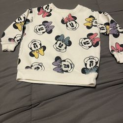 15.   Disney Minnie Mouse Sweatshirt - Size 28 Mths