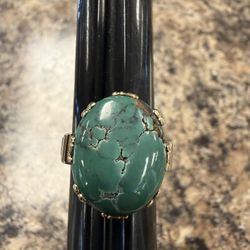 14k Turquoise Ring Size 7