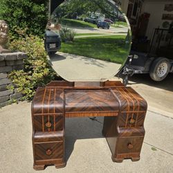 Vintage Depression Era Waterfall Vanity