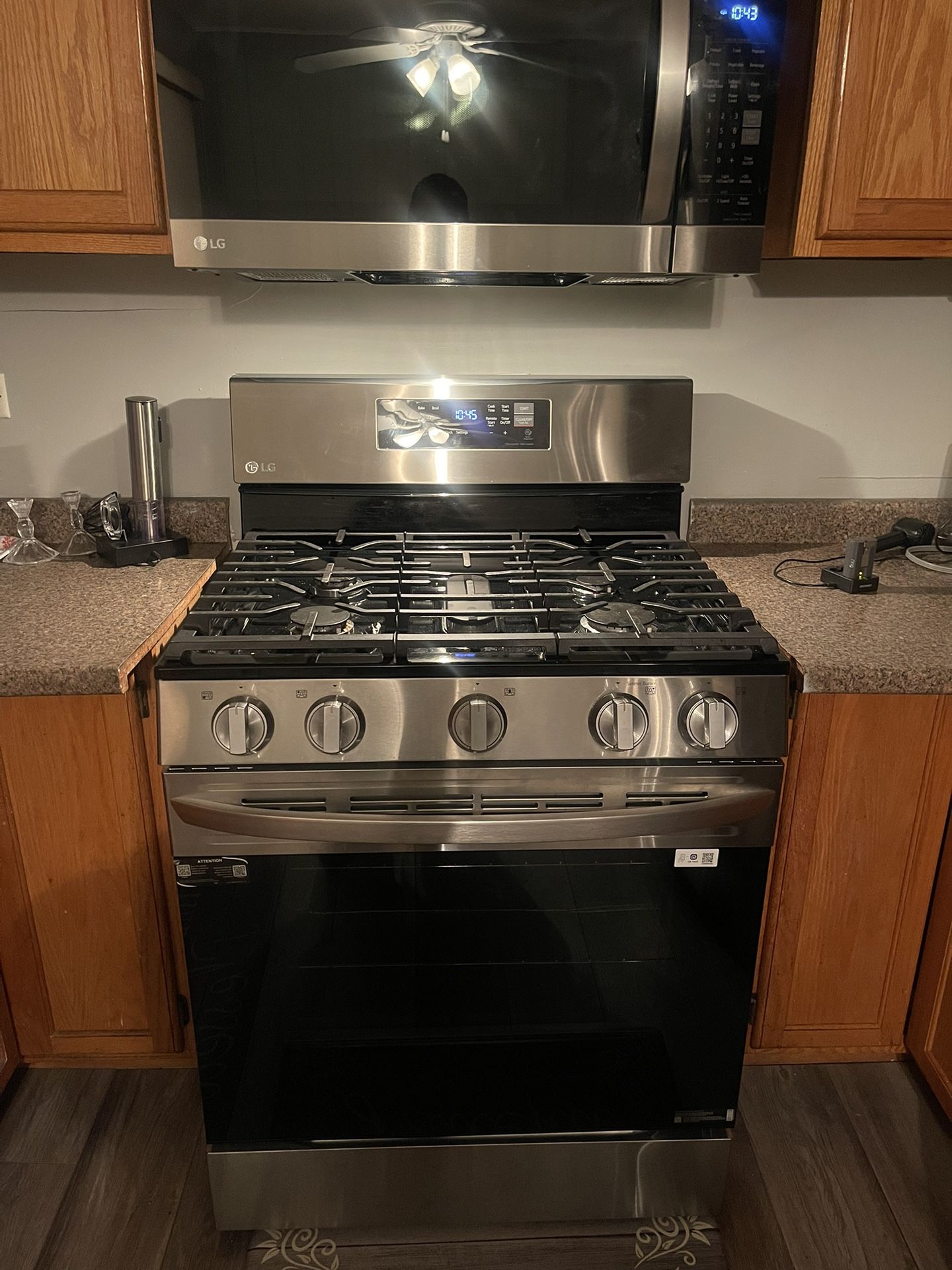 LG Gas Stove WiFi Stainless Steel
