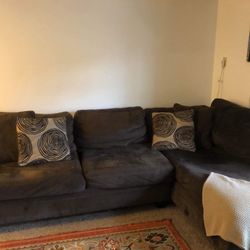 Sectional + Round Chair 