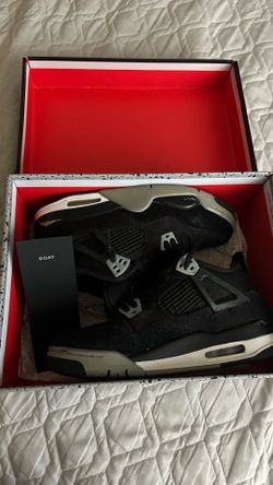 Jordan 4s black canvas : 6y / 8 women