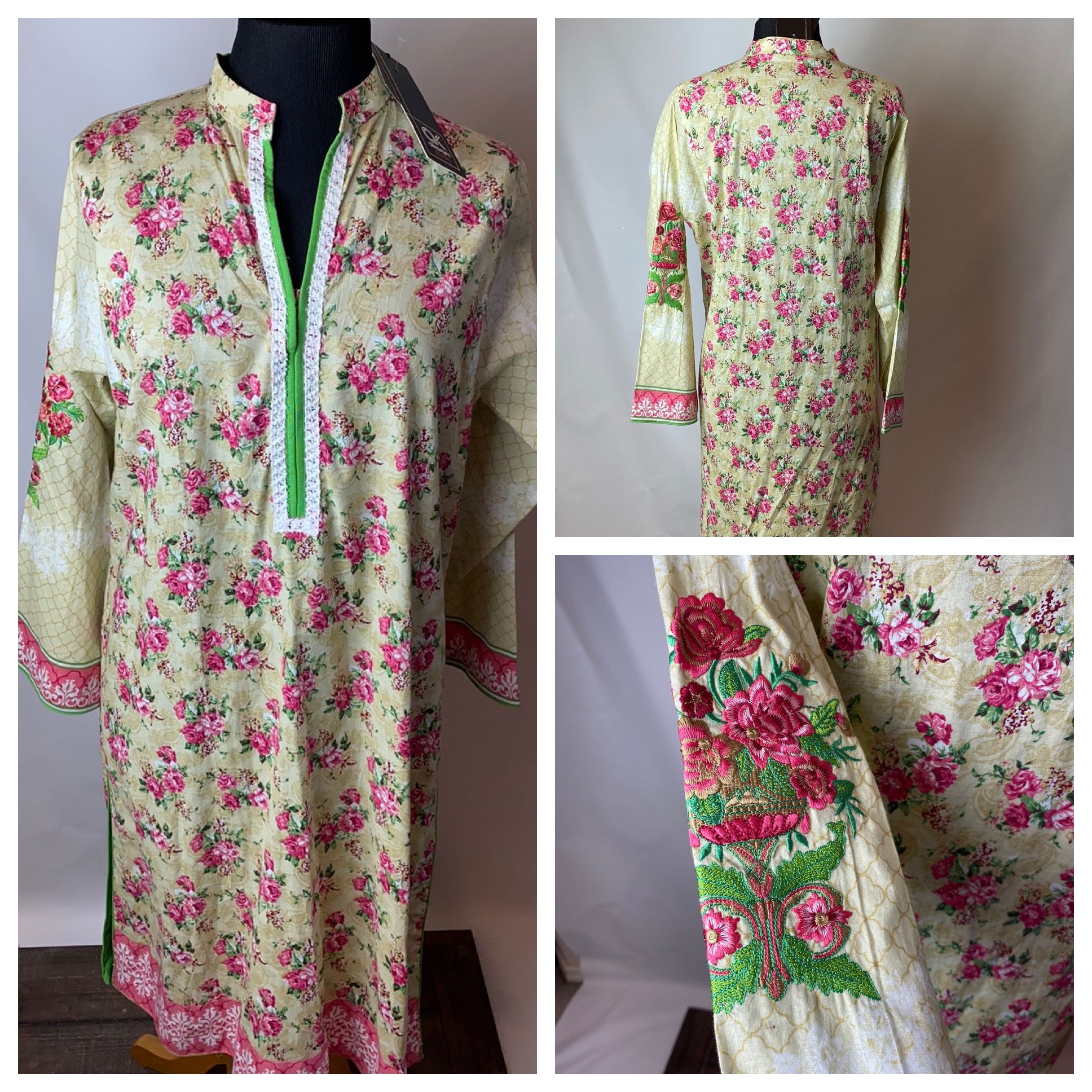 Cotton Tunic Kurti Top Floral Print AlKaram