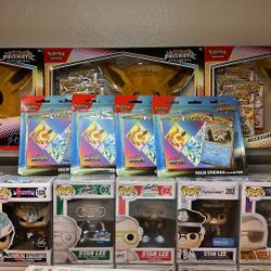 Pokemon Prismatic Evolution 3pk Blister Sticker Promo