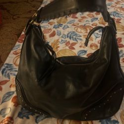 Blank leather Michael Kors hang bag