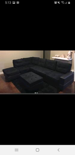 New Sectional with Ottoman