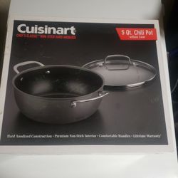 Chef's Classic Nonstick Hard Anodized 5 Quart Chili Pot with Cover