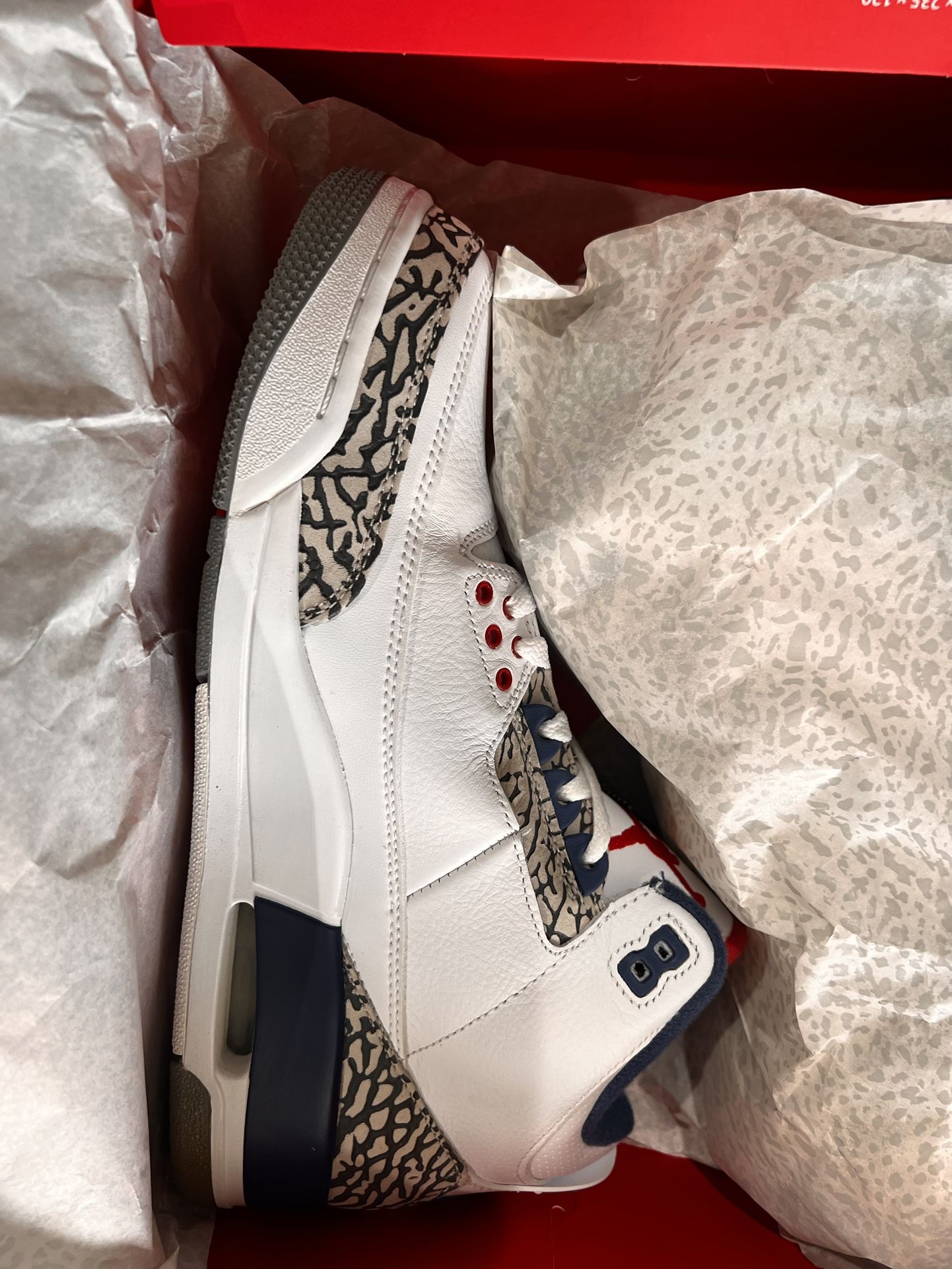 Jordan 3 True Blue DS 9.5 2016