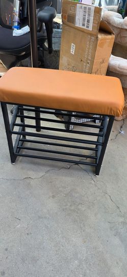 Shoe storage bench