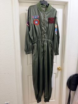 🔥 TOP GUN Flight Suit Costume SMALL 3X/4X – Maverick & Goose – $75