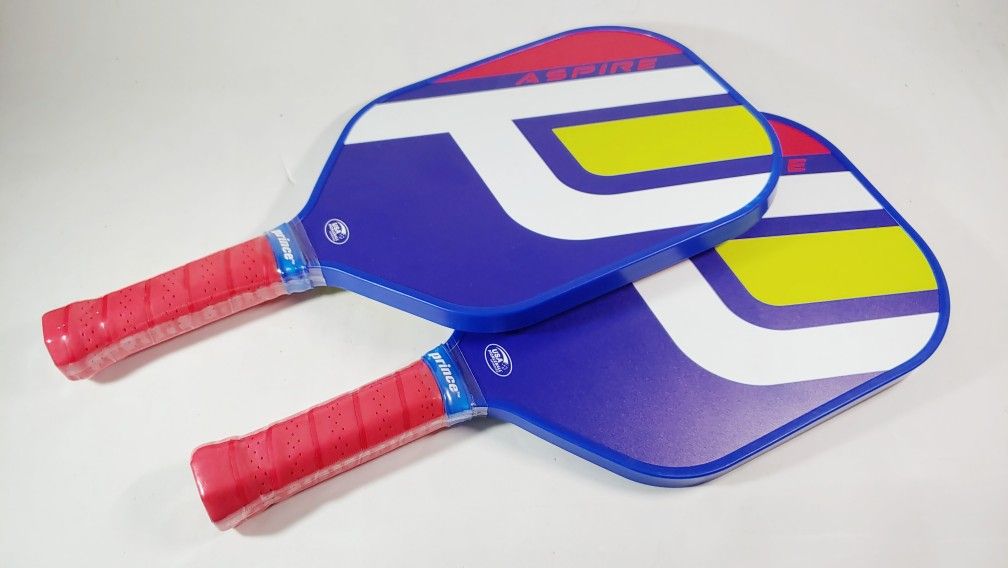 TWO Prince Aspire Pickleball Paddles • New, Unused