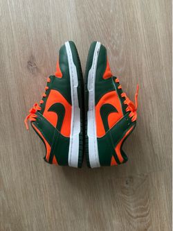 Nike dunk low miami hurricane sz 9.5