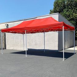 (New) $185 Large 10x20 FT Heavy Duty Popup Canopy Instant Shade Quick Open