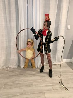 Circus Girl Costume And Baby Lion Costume