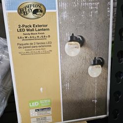 New 2 Pack Exterior Wall Scones