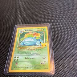 Venusaur 25th Anniversary Card