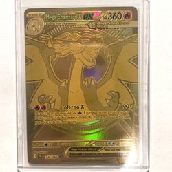 Gold Mega Charizard X Ex130 Phantasmal Flames