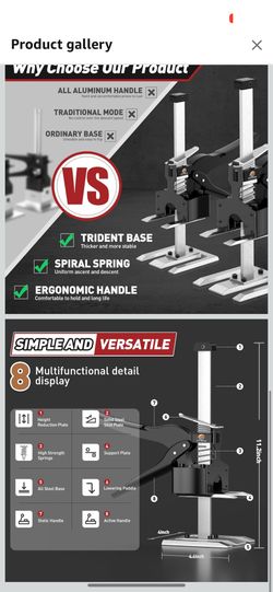 WALI Speaker Wall Mounts, Bookshelf Mounting Bracket for Large Surrounding Sound Speakers, Black Dual Side Clamping Hold up to 55 lbs 1 Pair (SWM201)