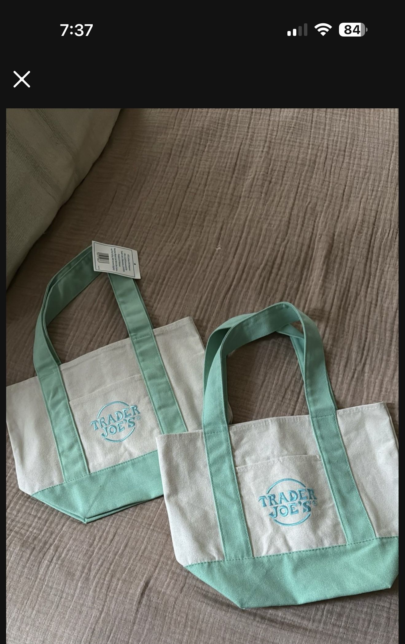 Trader Joe’s - Mini pastel tote bag