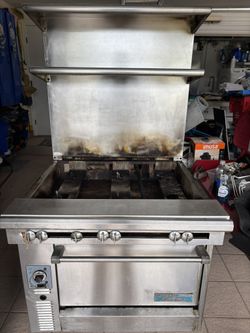 US range Comercial Gas 6 Burner Stove With Oven